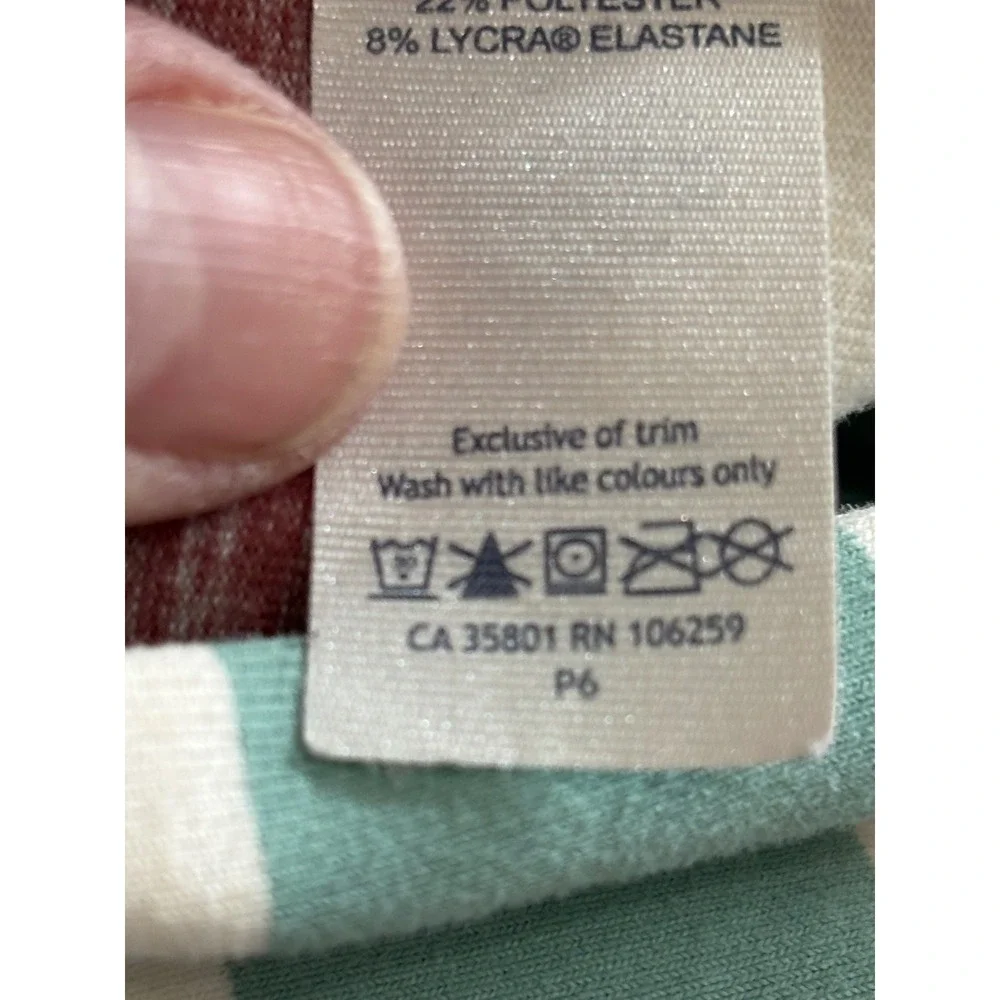 Lululemon Vinyasa‎ Scarf Multi Color Striped Snap Infinity Wrap Pink Teal OS